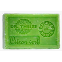 Savon de Marseille Citron vert 125g – Huile olive & Beurre Karité – Cosmétiques Dr Theiss Finistère