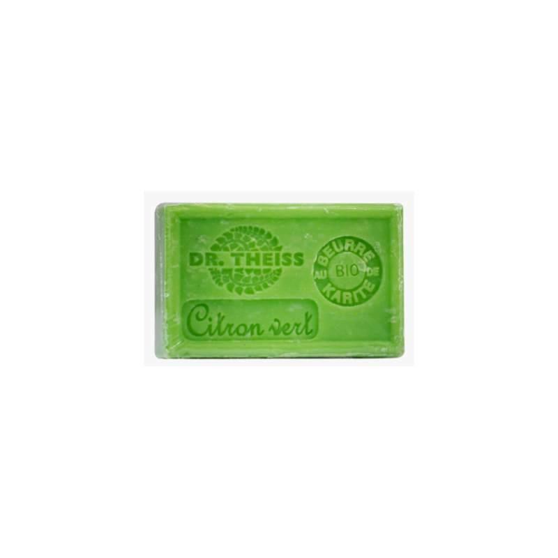 Savon de Marseille Citron vert 125g – Huile olive & Beurre Karité – Cosmétiques Dr Theiss Finistère