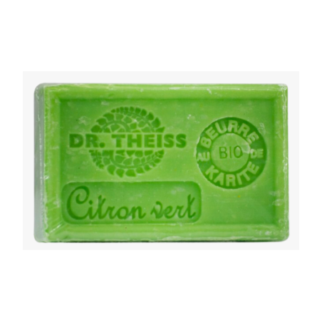 Savon de Marseille Citron vert 125g – Huile olive & Beurre Karité – Cosmétiques Dr Theiss Finistère