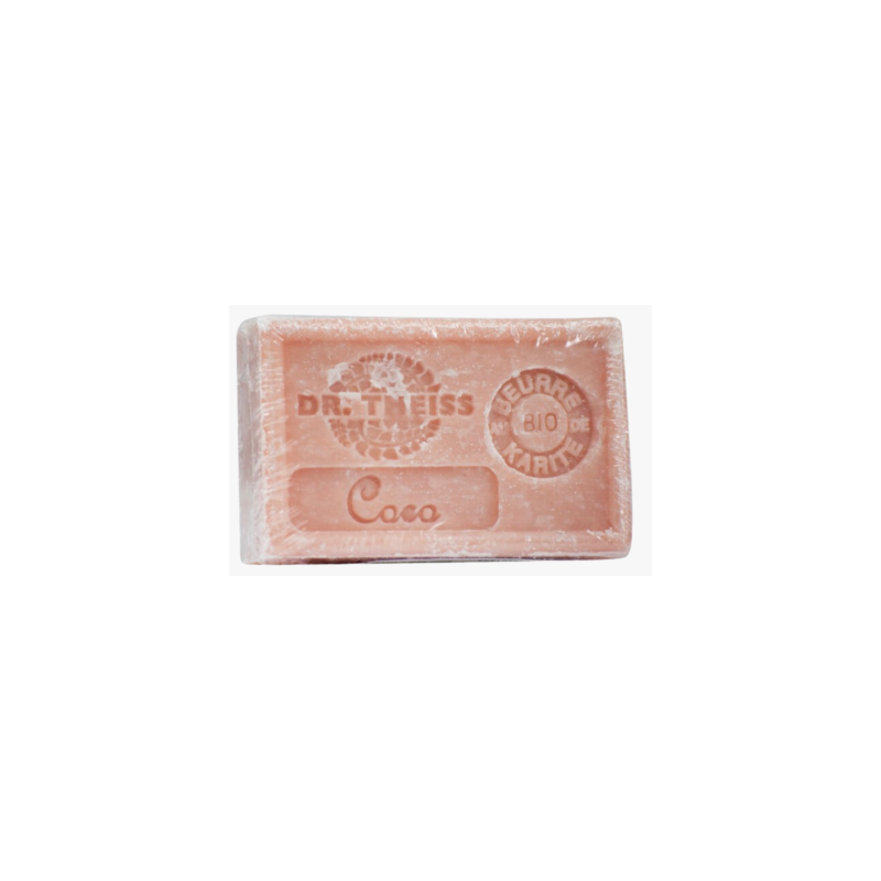 Savon de Marseille Coco 125g – Huile olive & Beurre Karité – Cosmétiques Dr Theiss Finistère