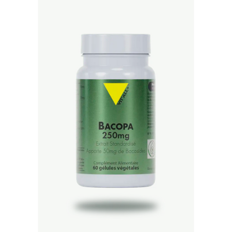 Bacopa 60cp 250mg – Mémoire & Concentration - Compléments alimentaires Vit'All+
