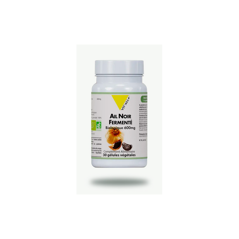 Ail Noir 30cp 600mg – Système immunitaire & Antioxydant - Compléments alimentaires Vit'All+ Ail Noir 30cp 600mg – Système immunitaire & Antioxydant - Compléments alimentaires Vit'All+