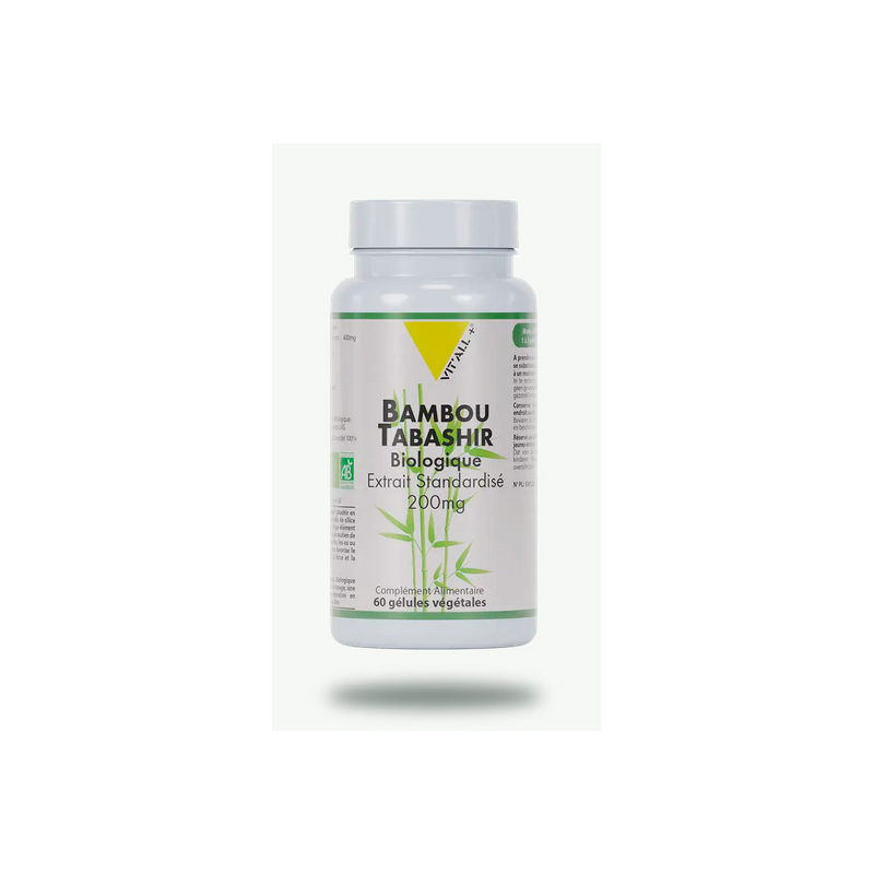 Bambou Tabashir 60cp 200mg – Mobilité articulaire & Os solides - Compléments alimentaires Vit'All+