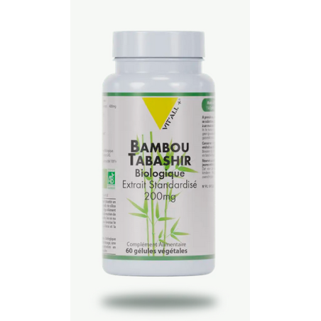 Bambou Tabashir 60cp 200mg – Mobilité articulaire & Os solides - Compléments alimentaires Vit'All+