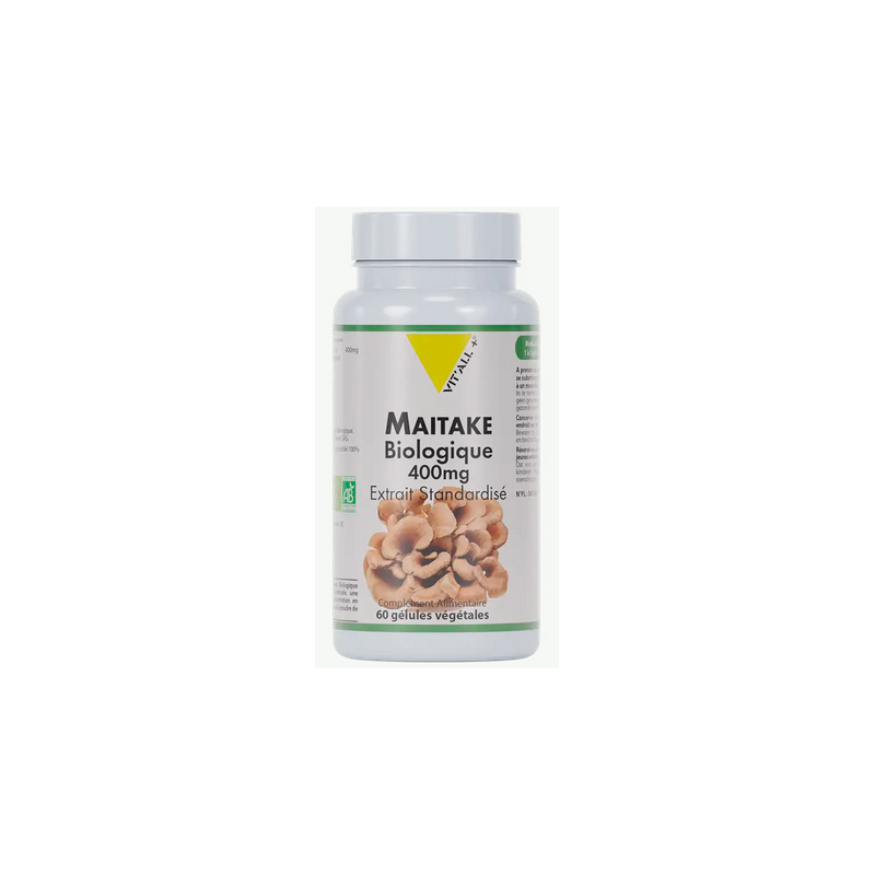 Maitaké Bio 60cp 400mg – Champignon Polypore touffe - Compléments alimentaires Vit'All+