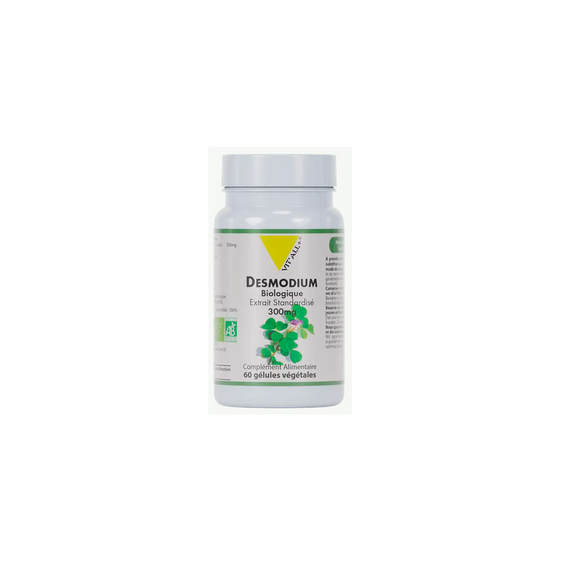 Desmodium 60cp 300mg – Santé du foie - Compléments alimentaires Vit'All+