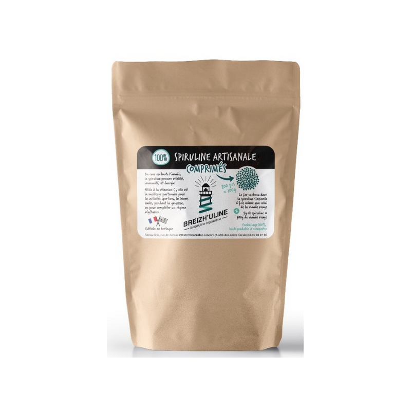 Spiruline artisanale 200cps Breizh'Uline – Immunite & Vitalité – Pays Bigouden Breizh'uline
