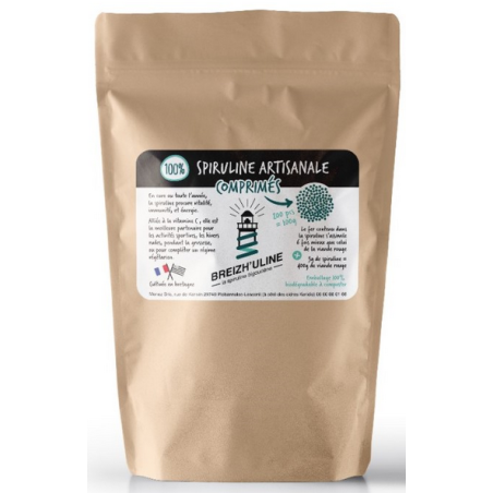 Spiruline artisanale 200cps Breizh'Uline – Immunite & Vitalité – Pays Bigouden Breizh'uline