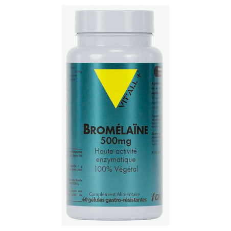 Bromelaïne 60gel 500mg – Enzyme Digestive - Compléments alimentaires Vit'All+
