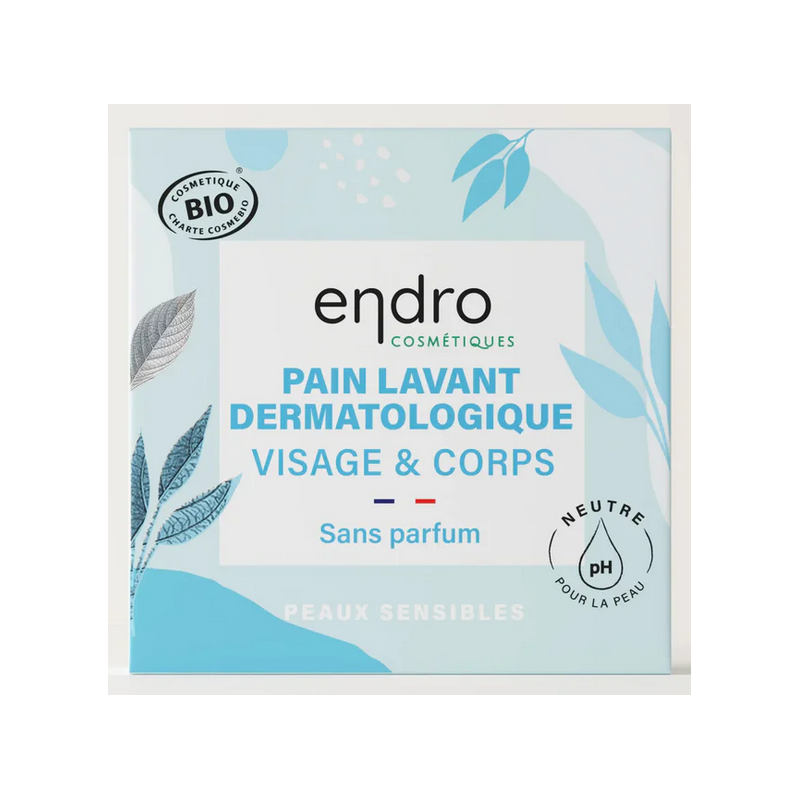 Pain lavant dermatologique sans parfum 85ml – Nettoyage visage & corps – Cosmétiques Endro Bretagne