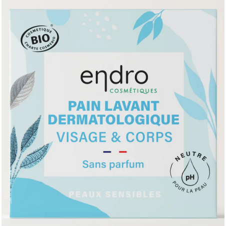 Pain lavant dermatologique sans parfum 85ml – Nettoyage visage & corps – Cosmétiques Endro Bretagne