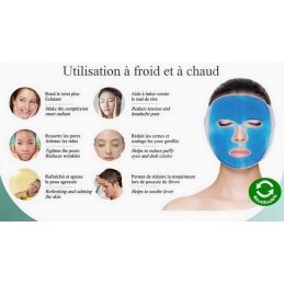 Masque en gel thermo-thérapeutique  - Apaise & Défatigue Visage – Accessoires soin Sun & Sia Finistère