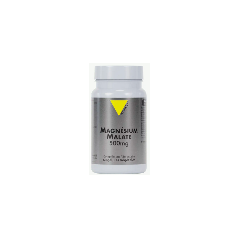 Magnésium malate 500mg de Vit'All+ en 60 gélules