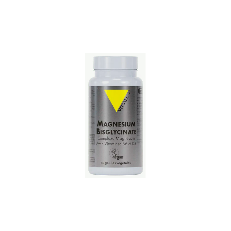Magnésium Bisglycinate 60gel – Système nerveux, métabolisme énergétique - Compléments alimentaires Vit'All+