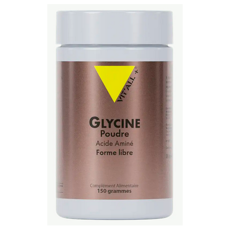 Glycine en poudre forme libre 150g – Acide Aminé - Compléments alimentaires Vit'All+