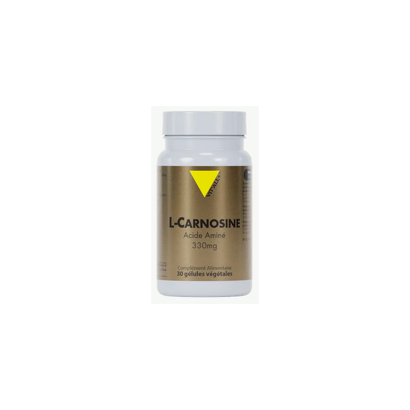 L-Carnosine 30gel 330mg – Bêta-alanine & histidine - Compléments alimentaires Vit'All+