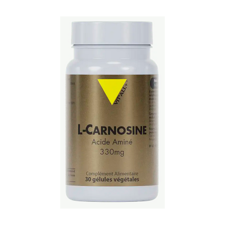 L-Carnosine 30gel 330mg – Bêta-alanine & histidine - Compléments alimentaires Vit'All+