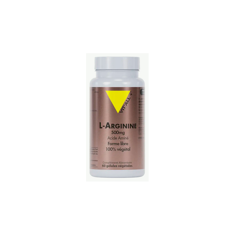 L-Arginine 60gel 500mg – Acide Aminé - Compléments alimentaires Vit'All+