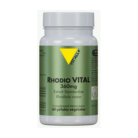 Rhodio Vital 60gel 360mg – Stress émotionnel & physique - Compléments alimentaires Vit'All+
