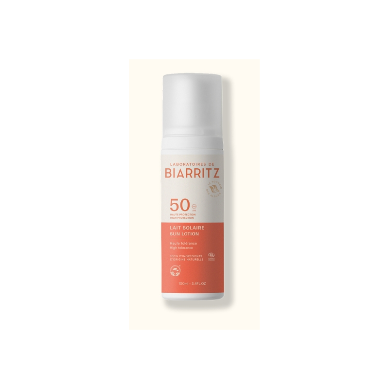 Lait Solaire SPF50 – Protection visage & corps - Laboratoires de Biarritz