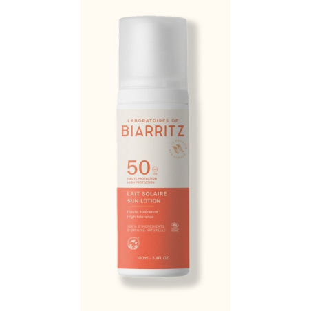 Lait Solaire SPF50 – Protection visage & corps - Laboratoires de Biarritz
