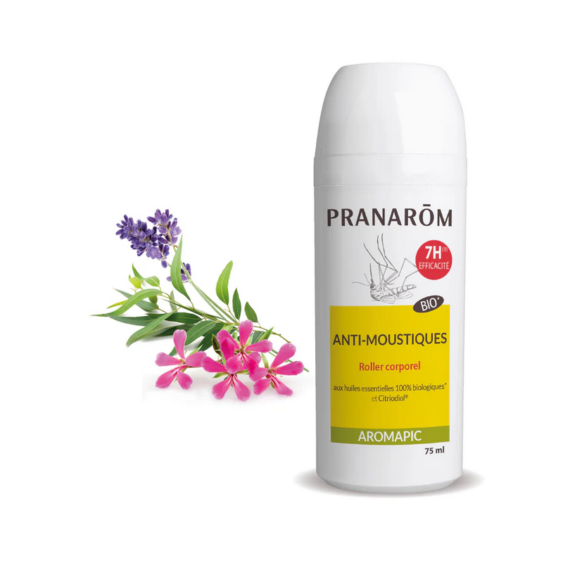 Roller corporel anti-moustiques 75ml – Répulsif moustiques - Gamme Pranarôm