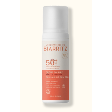 Crème Solaire bébé & enfants 50ml  SPF50+ – Protection visage & corps - Laboratoires de Biarritz