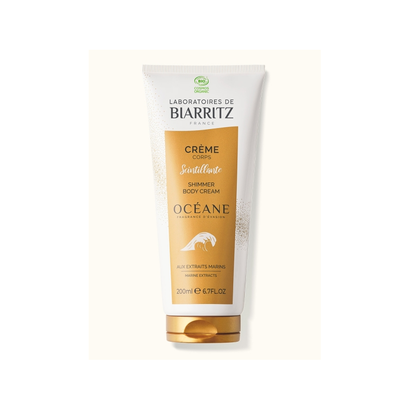Crème corps scintillante 200ml – Soin corps hydratant irisé - Laboratoires de Biarritz
