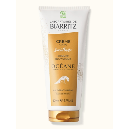 Crème corps scintillante 200ml – Soin corps hydratant irisé - Laboratoires de Biarritz