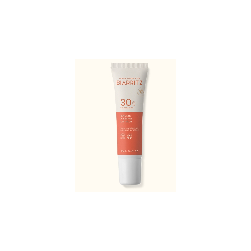 Baume à lèvres SPF30 15ml – Protection mer & montagne - Laboratoires de Biarritz