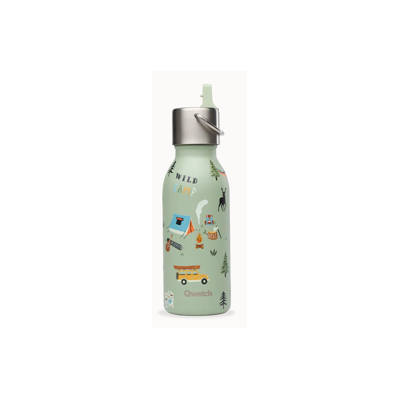 Bouteille kids isotherme en inox Yosemite tilleul  350ml – Gourde pour enfants – Qwetch Finistère