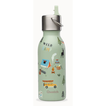 Bouteille kids isotherme en inox Yosemite tilleul  350ml – Gourde pour enfants – Qwetch Finistère