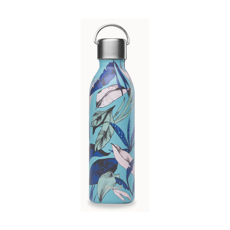 Bouteille Isotherme en inox 600ml - Bahia bleu acier – Qwetch Finistère