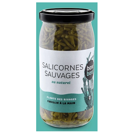 Salicornes sauvages au naturel 170g –  Produits bretons Bord à bord