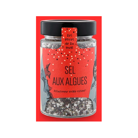 Sel aux algues 125g – Dulse, Laitue, Nori -  Produits bretons Bord à bord