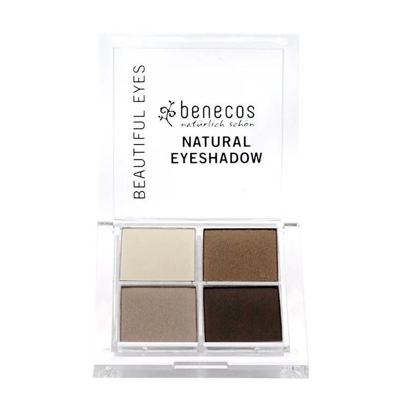 Palette 4 fard à paupières  – Palette yeux Coffee & cream - Maquillage Naturel Benecos