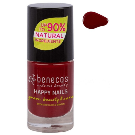 Vernis à ongles Cherry Red 5ml – Cosmétiques Naturels Benecos