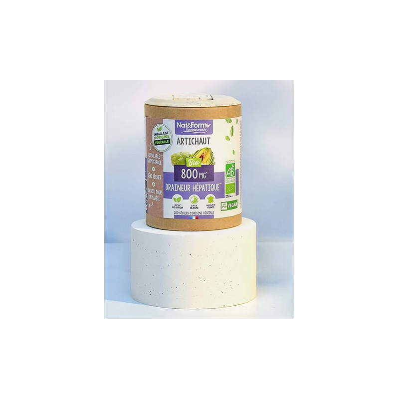 Artichaut bio 200gel – Bien-être digestif – Compléments alimentaires Nat & Form