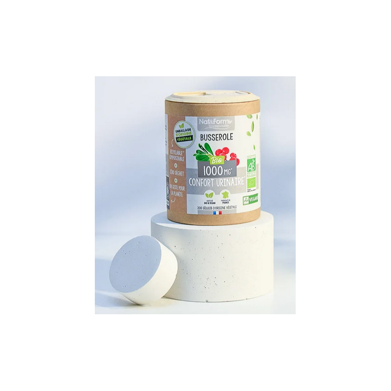 Busserole bio 200gel – Confort urinaire – Compléments alimentaires Nat & Form
