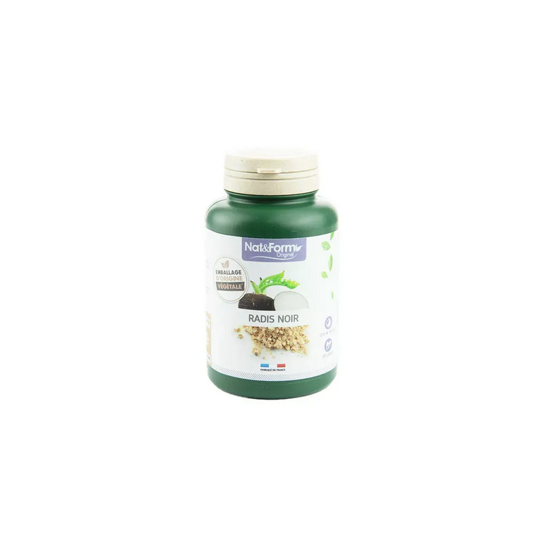 Radis noir bio 200gel – Digestion – Compléments alimentaires Nat & Form