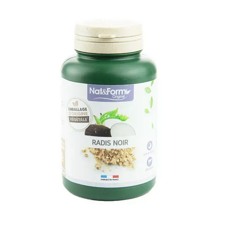 Radis noir bio 200gel – Digestion – Compléments alimentaires Nat & Form