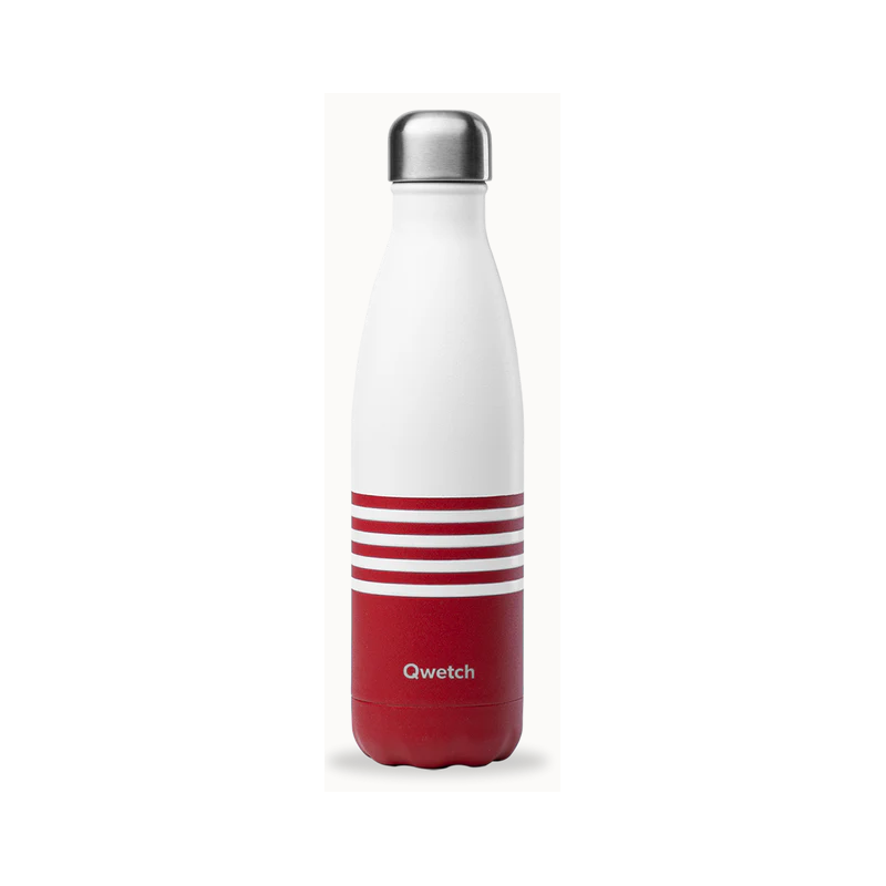 Bouteille Isotherme en inox 500ml - Marinière rouge – Qwetch Finistère