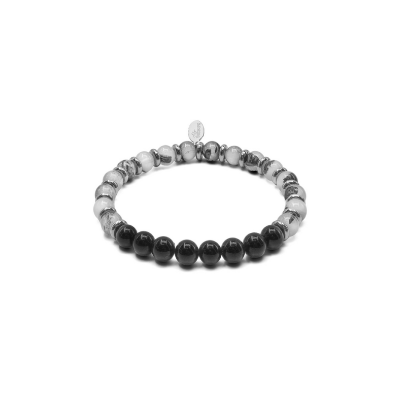 Bracelet Bouclier Vital – Quartz Rutile & Tourmaline - Bijoux Lithothérapie Lily Parker