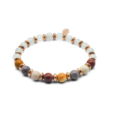 Bracelet Super Girl – Pierre de lune & Mookaite - Bijoux Lithothérapie Lily Parker