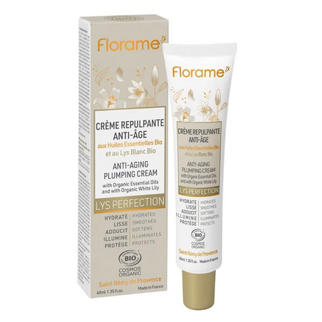 Crème Anti-âge repulpante Lys Perfection –  Attenue rides et ridules  – Cosmétiques Bio Florame
