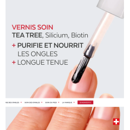 Vernis à ongle soin black 8ml – Vernis réparateur – Soins Poderm Finistère