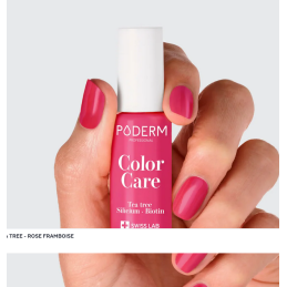 Vernis à ongle soin Rose framboise 8ml – Vernis réparateur – Soins Poderm