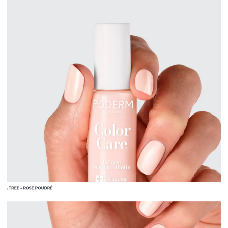 Vernis à ongle soin rose poudré 8ml – Vernis réparateur – Soins Poderm