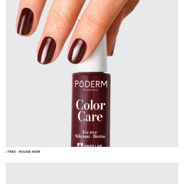 Vernis à ongle soin rouge noir 8ml – Vernis réparateur – Soins Poderm
