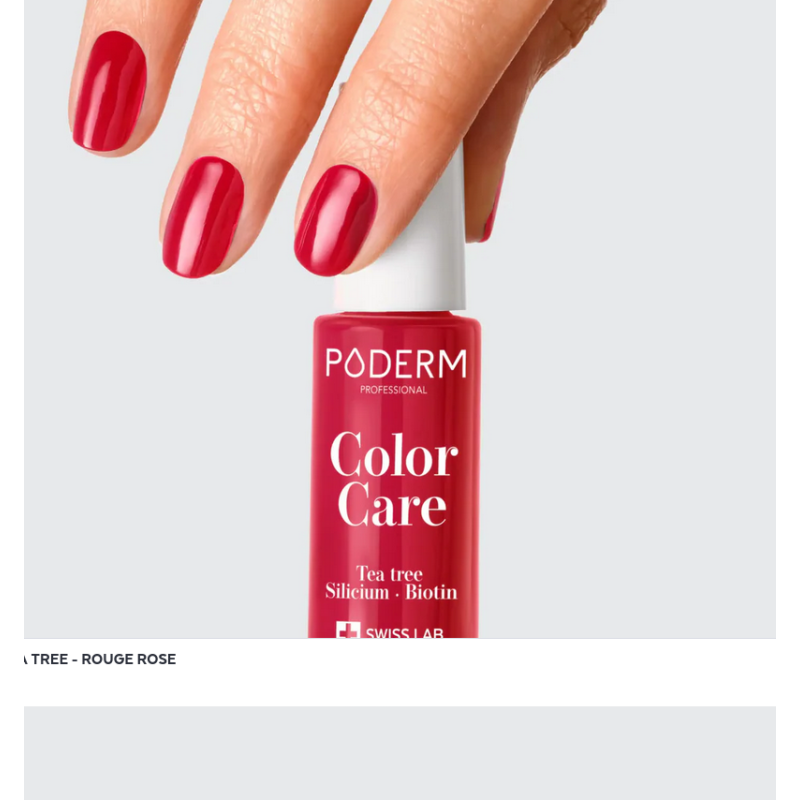 Vernis à ongle soin rouge rose 8ml – Vernis réparateur – Soins Poderm